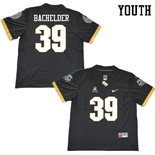 Youth #39 Palmer Bachelder UCF Knights College Football Jerseys Sale-Black - Click Image to Close